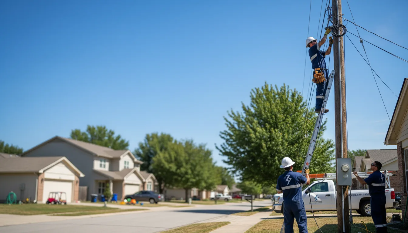 Residential electrician providing installation services in Fortuna, MO